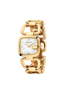 Gucci G Collection Diamond Gold Plated Ladies Watch