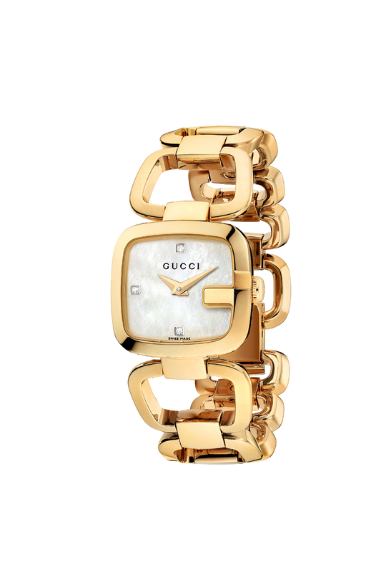 Gucci G Collection Diamond Gold Plated Ladies Watch