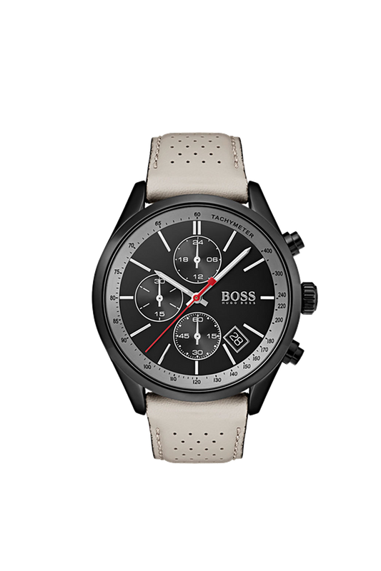 Hugo Boss Grand Prix Black Ion Plated Chronograph Mens Watch