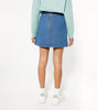 Blue Denim Pleated Tennis Skirt