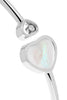 Chopard Happy Hearts 18 Karat White Gold Diamond And Mother Of Pearl Cuff